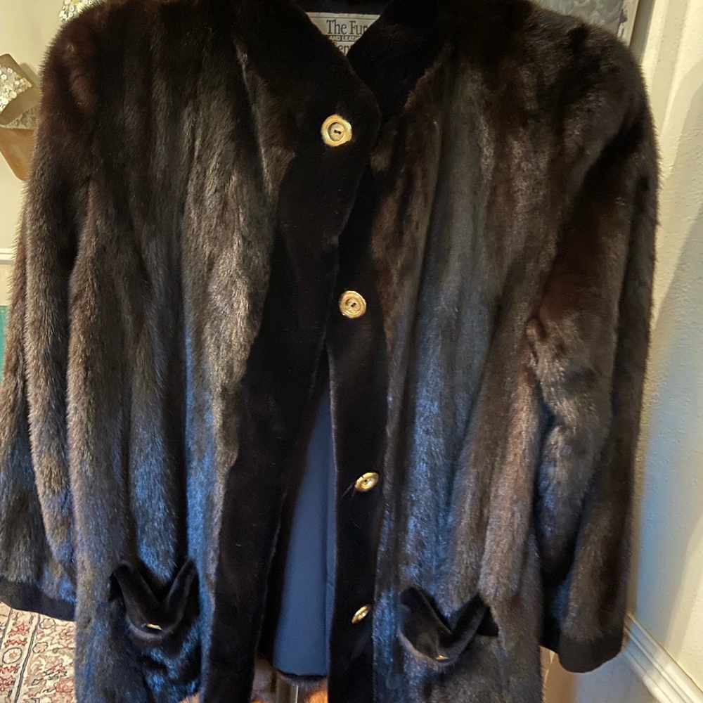 Mink jacket womens medium